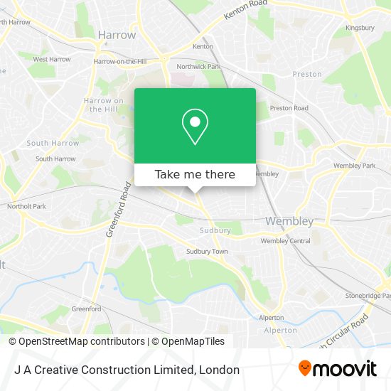 J A Creative Construction Limited map