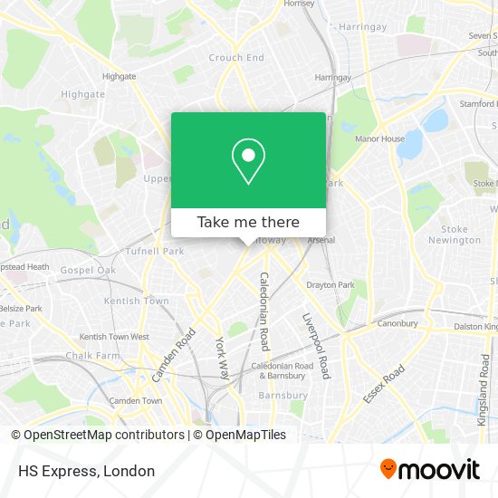 HS Express map