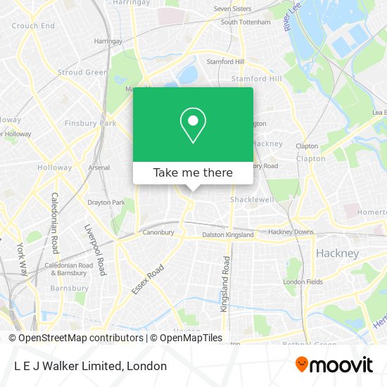 L E J Walker Limited map