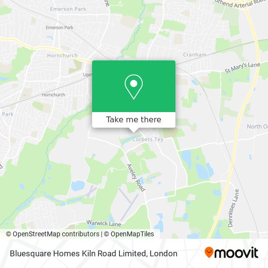 Bluesquare Homes Kiln Road Limited map