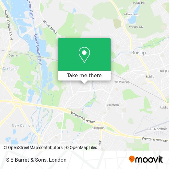 S E Barret & Sons map