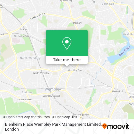 Blenheim Place Wembley Park Management Limited map