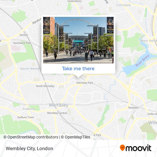 Wembley City map