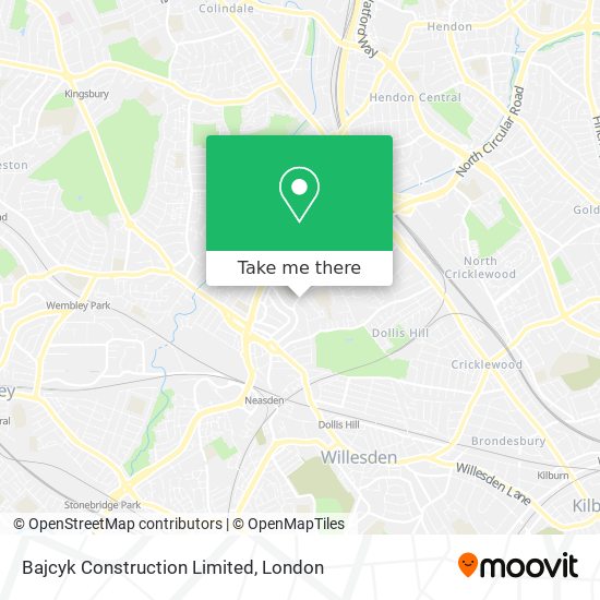 Bajcyk Construction Limited map