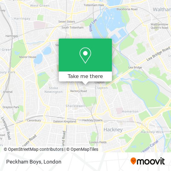Peckham Boys map