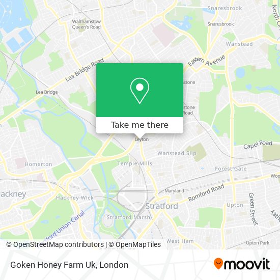 Goken Honey Farm Uk map