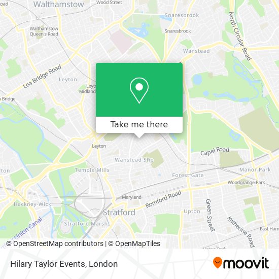 Hilary Taylor Events map