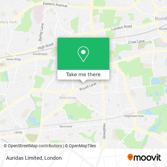 Auridas Limited map