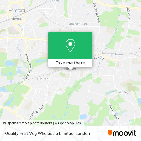 Quality Fruit Veg Wholesale Limited map
