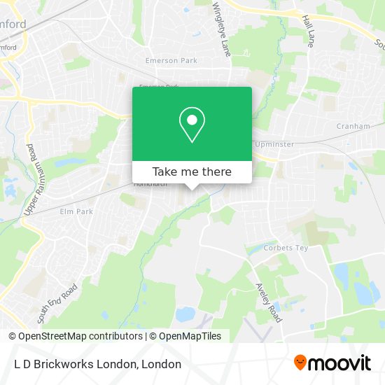 L D Brickworks London map