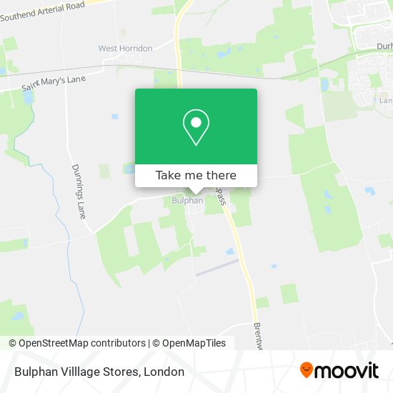 Bulphan Villlage Stores map