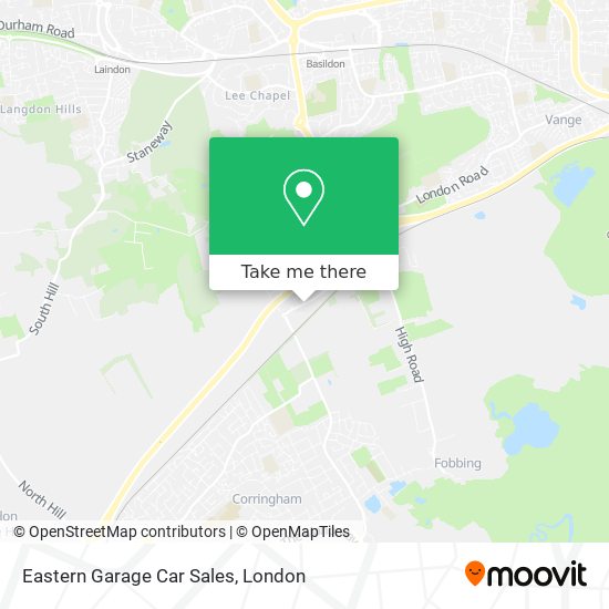Eastern Garage Car Sales map