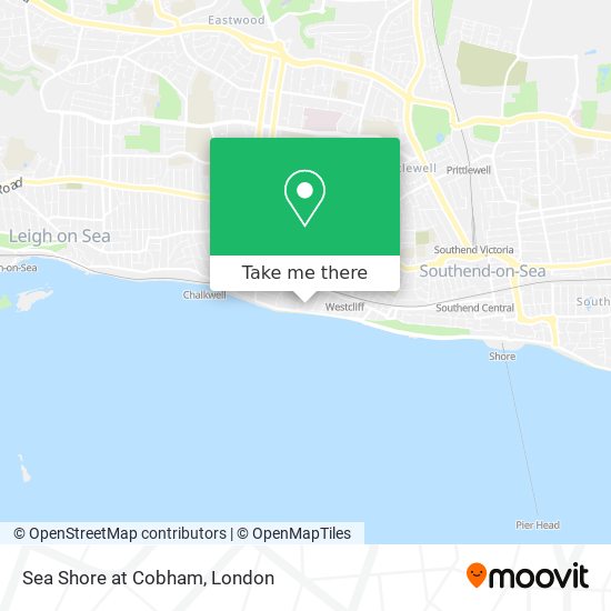 Sea Shore at Cobham map