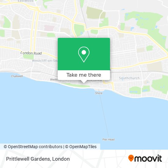 Prittlewell Gardens map