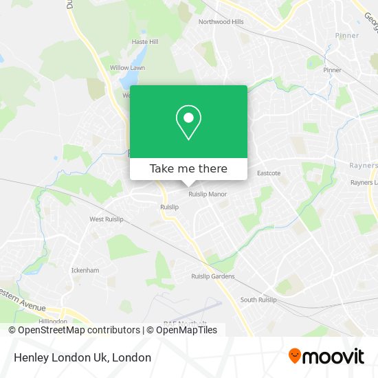 Henley London Uk map