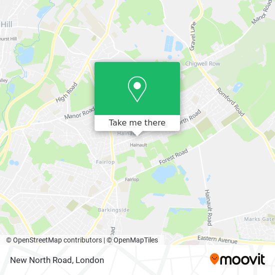 New North Road map