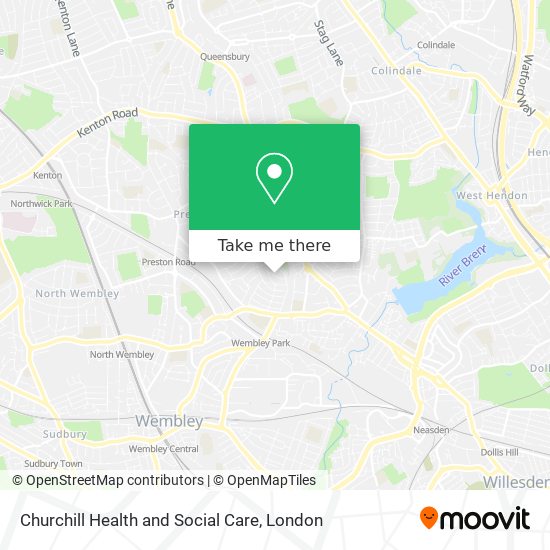 Churchill Health and Social Care map