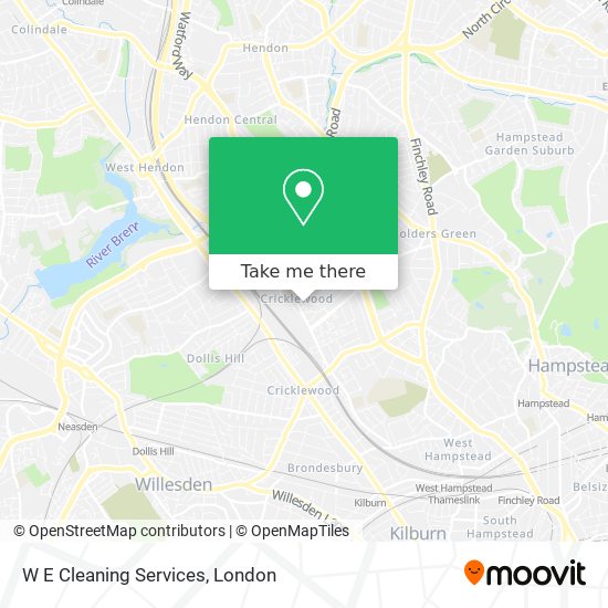 W E Cleaning Services map