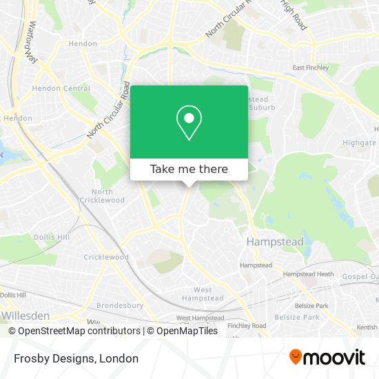 Frosby Designs map