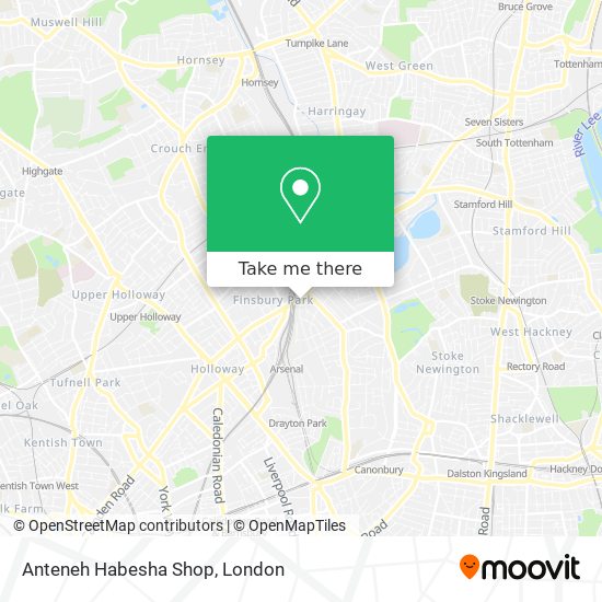 Anteneh Habesha Shop map