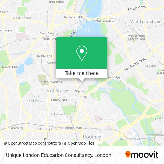Unique London Education Consultancy map