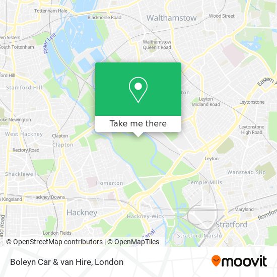 Boleyn Car & van Hire map