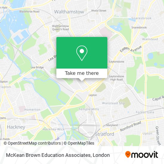 McKean Brown Education Associates map