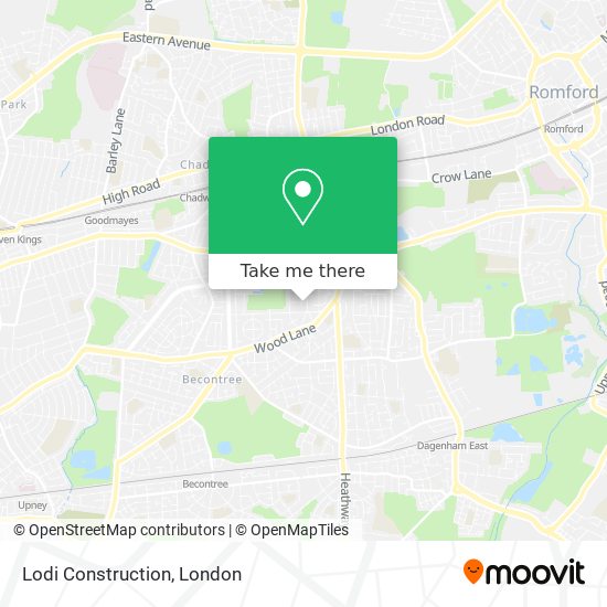 Lodi Construction map