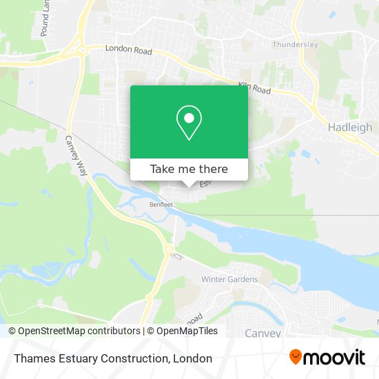 Thames Estuary Construction map