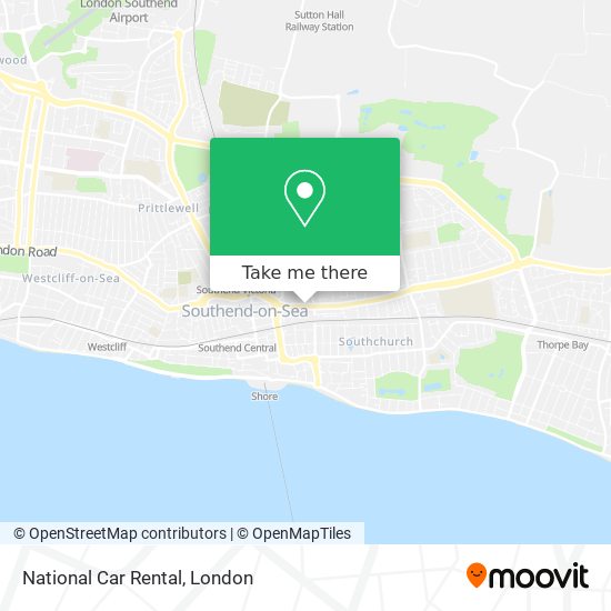 National Car Rental map