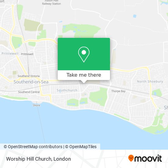 Worship Hill Church map