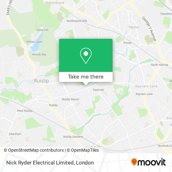 Nick Ryder Electrical Limited map