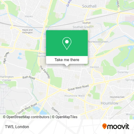 How to Get to TW5 in Heston by Bus, Train or Tube?