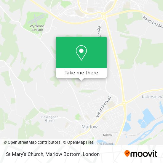 St Mary's Church, Marlow Bottom map