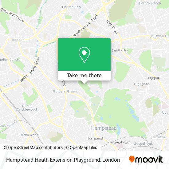 Hampstead Heath Extension Playground map