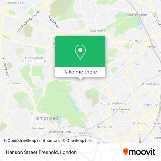 Hanson Street Freehold map