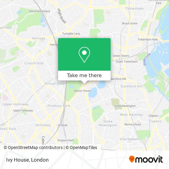 Ivy House map