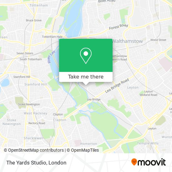 The Yards Studio map