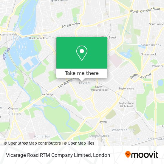 Vicarage Road RTM Company Limited map