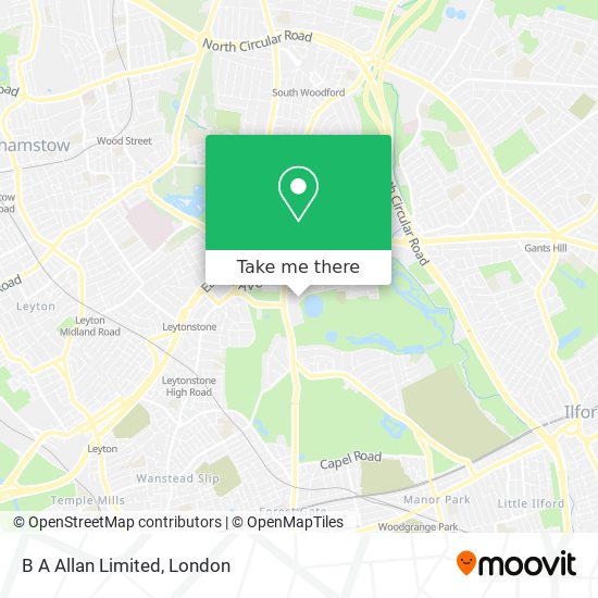 B A Allan Limited map