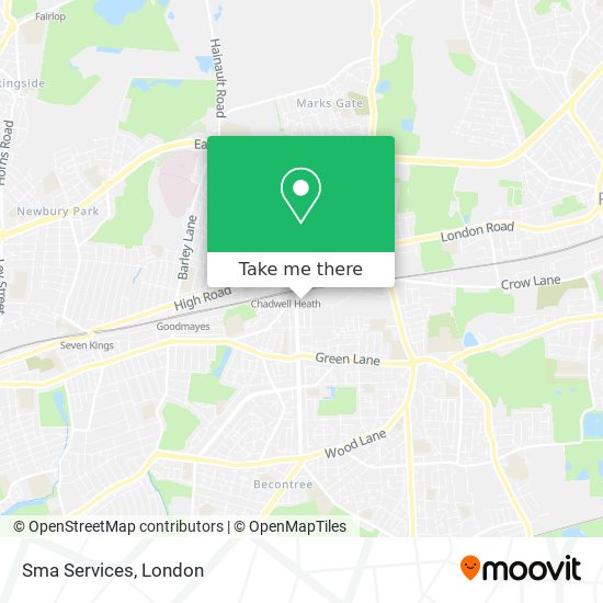 Sma Services map