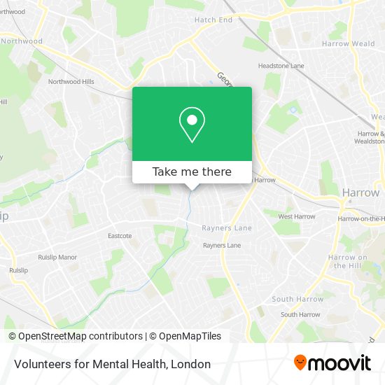 Volunteers for Mental Health map