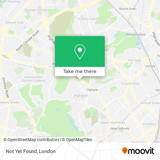 Not Yet Found map