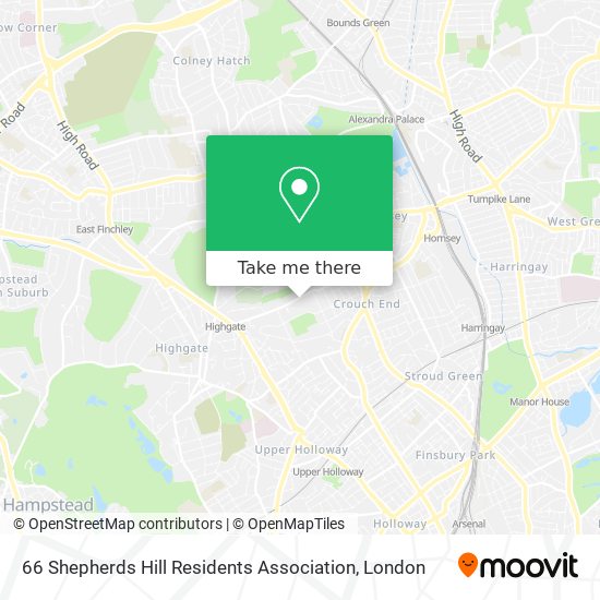66 Shepherds Hill Residents Association map