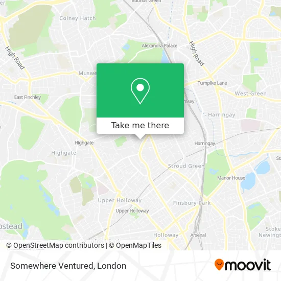Somewhere Ventured map