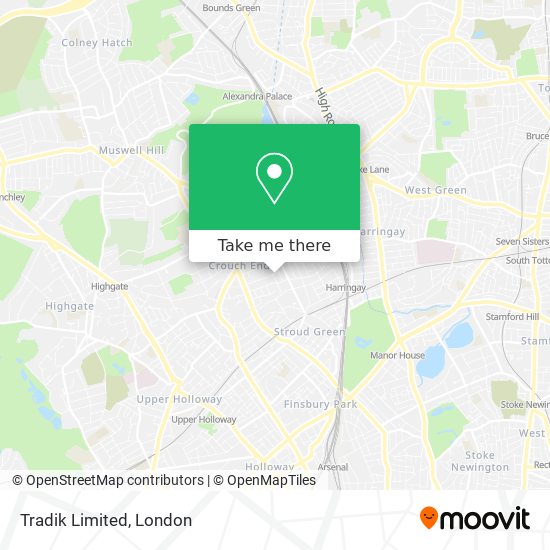 Tradik Limited map