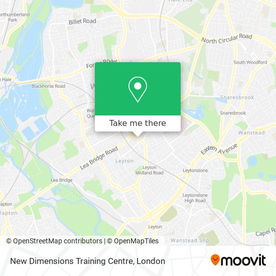New Dimensions Training Centre map