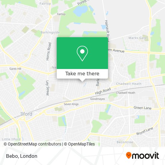 Bebo map