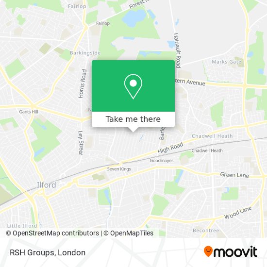RSH Groups map