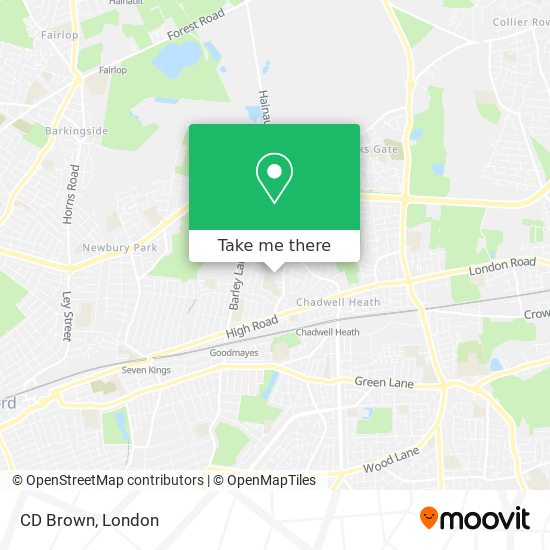 CD Brown map